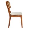 Modway Caledonia Fabric Upholstered Wood Dining Chair Set of 2 - 3 of 4
