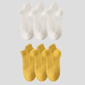 Alilang Women's No Show Socks Classic Thin Mesh Breathable 6pk - 1 of 4