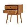 NicBex 2 Drawers Nightstand,Bedside Table with Round Knobs,Modern Side Table for Bedroom - 2 of 4