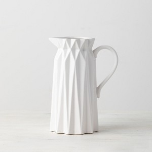 Sullivans Origami White Decorative Vase - 1 of 4