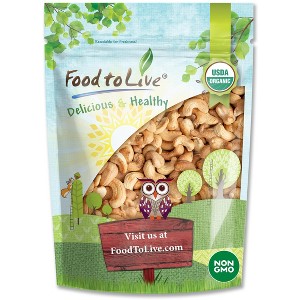Organic Dry Roasted Whole Cashews with Himalayan Salt - by Food To Live - 1 of 4