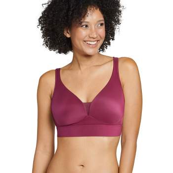 Jockey Women's Forever Fit Supersoft Modal V-neck Molded Cup Bra Xl  Wisteria Green : Target
