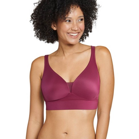 Jockey Women's Forever Fit V-Neck Molded Cup Bra S Soft Rose