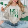 Simply Sage Market Women's Graphic Sweatshirt Lucky Stacked Distressed - 2 of 3