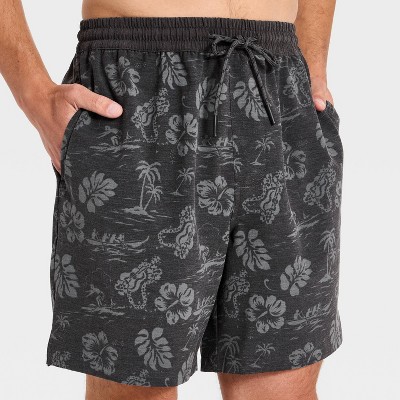 Мужские брюки Goodfellow & Co x Reyn Spooner Men's 7" Swim Trunks - Goodfellow & Co™ x Reyn Spooner Black M — фото 4