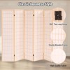 Room Divider Panel Wooden Room Divider Wall,5.6FT Tall Room Divider with Shelves,Folding Privacy Screens 67 In for Room Separation Home Office Bedroom - 3 of 4