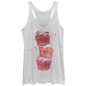 Women's Lost Gods Cupcake Tower Racerback Tank Top - 1 of 3