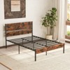 Infans Full Size Bed Frame w/ Wooden Headboard Under-Bed Storage No Box Spring Needed - 4 of 4
