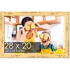 PosterPalooza | Shabby Chic Yellow Picture Frame - UV Acrylic, Backing Board, Hanging Hardware Included - 2 of 4