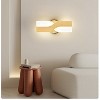 Claxy Led Wall Sconces Set of Two Gold Wall Light Modern Bathroom Vanity Light 4000k - 2 of 4