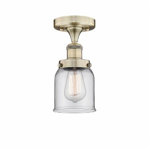 Bell - 1 Light Semi-Flush Mount In Industrial Style-8.25 Inches Tall and 6.5 Inches Wide - 1 of 1
