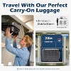 Paaaawaters Luggage Expandable(only 28") Suitcase PC+ABS Spinner Built-In TSA lock 20in 24in 28in Carry on - 2 of 4