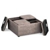 Franklin Square Coffee Table Storage Ottoman and benches - WyndenHall - 4 of 4