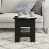 vidaXL Coffee Table Black 15.7 in.x15.7 in.x16.5 in. Engineered Wood - 3 of 4