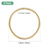 Unique Bargains Metal Electroplated Durable Multipurpose Craft Hoop 6 Pcs - 3 of 4