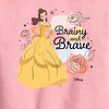 Boys' - Disney - Belle Brainy And Brave Graphic Long Sleeve Fleece Sweatshirt - 2 of 4