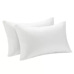 Costway 2Pack Shredded Memory Foam Bed Pillows Bamboo Cooling Cover 28''x18''