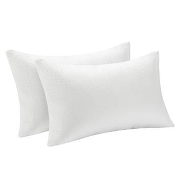 Costway 2Pack Shredded Memory Foam Bed Pillows Bamboo Rayon Cooling Cover 28''x18''