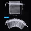 Unique Bargains Drawstring Mini Gift Candy Christmas Party Wedding Organza Bags 50 Pcs - 2 of 4