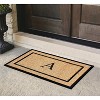 A1HC Natural Coir and Rubber Backing Monogrammed Door Mat, Anti-Shed Entry Doormat - 2 of 4