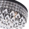 Maxax 4-Light Black Crystal Flush Mount Ceiling Light, Modern Chandelier for Bedroom,Living Room,Hallway - 4 of 4