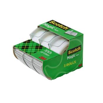 Scotch Transparent Tape, 4 Dispensered Rolls, Versatile, Clear Finish,  Engineered for Office and Home Use, 3/4 x 850 Inches (4814)
