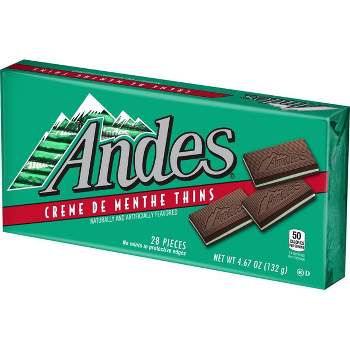 Andes Holiday Crème de Menthe Thins - 4.67oz