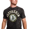 Harry Potter Slytherin Varsity Men's Gray Vintage Mineral Wash Crew Neck Short Sleeve T-shirt - 4 of 4