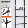 Over Toilet Shelf 4 - Tier Adjustable Storage Rack Low - Carbon Steel Small Bathroom Space Saver Laundry Room - 4 of 4