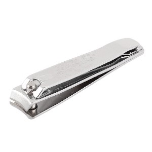 Unique Bargains Metal Curved Edge Fingernail Toenail Cutter Built-in Filer Clipper Pedicure Tool 1 Pc - 1 of 4
