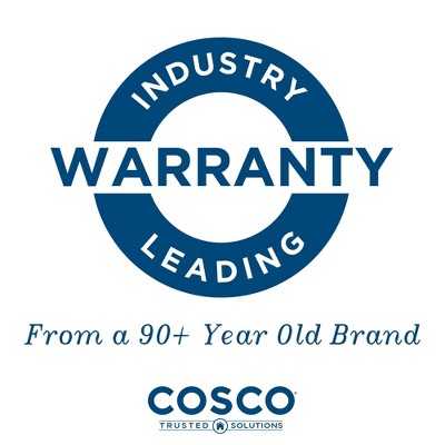 COSCO 4 ft Black Adjustable Height Folding Resin Utility Table