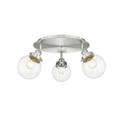 Innovations Lighting Beacon 3 - Light Flush Mount in  Satin Nickel - image 1 of 1