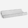 Bacati - Love Quilted Muslin Changing Pad Cover Gray - 3 of 4