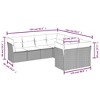 vidaXL 8 Piece Patio Sofa Set with Cushions Beige and Cream Poly Rattan - 3 of 4