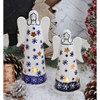 Blue Rose Polish Pottery L035 Manufaktura Large Angel Luminary - 3 of 4