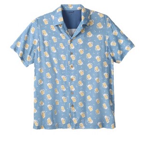 KingSize Men's Big & Tall Colorblock Camp Shirt - 1 of 4
