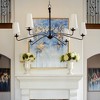Quorum Lighting Euphora 6 - Light Chandelier in  Matte Black - 3 of 4
