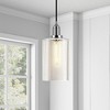 Hudson and Canal 7.87" Wide Pendant with Glass Shade Polished Nickel: Nautical Island Ceiling Fixture, UL Listed - 4 of 4