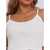 cheibear Women's Soft Round Neck Spaghetti Strap Top and Shorts Loungewear Pajama Set - 4 of 4