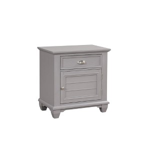 New Classic Furniture,Jamestown Wood 1-Drawer Nightstand, Gray - 1 of 4