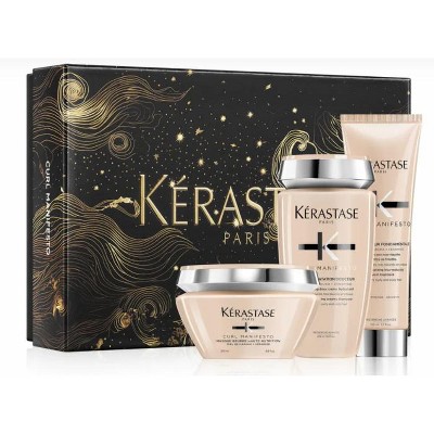 Kerastase Curl Manifesto Masque Shampoo 250ml & Hair Mask 200ml & Hair Cream 150ml Gift Set
