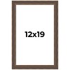 PosterPalooza | Elegant Brown Picture Frame - UV Acrylic, Foam Board Backing, Hanging Hardware - 2 of 4