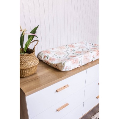 Parker Floral Cotton Quilted Change Pad Cover