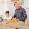 CuisinSmart Bamboo Wood Cutting Boards for Kitchen, Stove Cover Board for Gas Stovetop, Cutting Serving Board with Legs and water Grooves, 30"x20" - 4 of 4