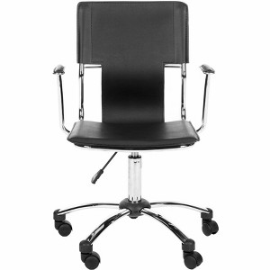 Kyler Desk Chair - Black - Safavieh - 1 of 4