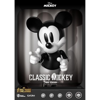 Classic Black and White Mickey Mouse Action Figure