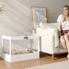 PawHut Hamster Cage with Openable Top, Hut, Seesaw, Ladder, Transparent Acrylic Panel Small Animal Habitat for Dwarf Hamster Gerbil, White - 3 of 4