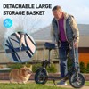 Mastgoal 550W Electric Scooter with Seat for Adults, 12 inch Commuter Electric Scooter for Dogs with Front & Back Basket- up to 20 Miles 18.6MPH - 3 of 4
