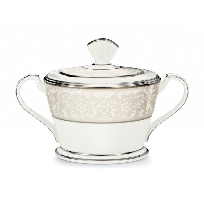 Noritake Silver Palace Sugar with Cover