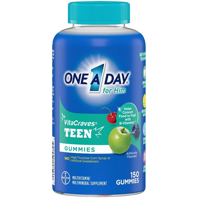 One A Day Vitamins VitaCraves Teen Gummies For Him - 150ct, 1 of 5